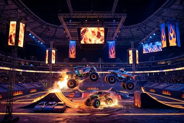 Hot Wheels Monster Trucks Live Glow-N-Fire