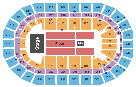 Bell MTS Place Seating Chart