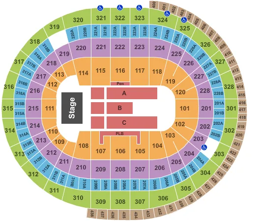 Canadian Tire Centre Seating Chart