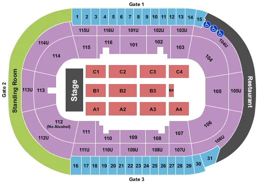 Prospera Place Seating Chart