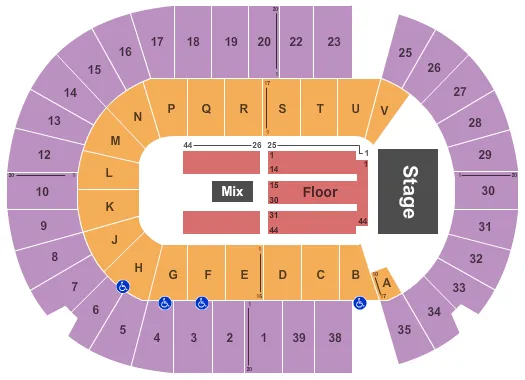 SaskTel Centre Seating Chart