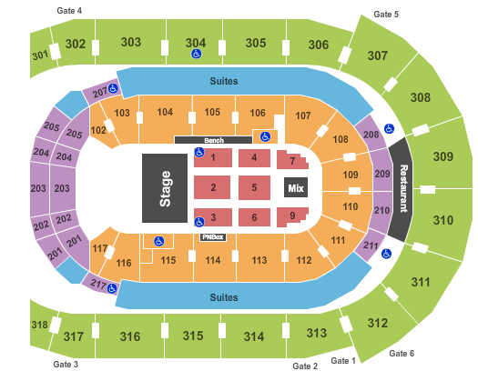 Budweiser Gardens Seating