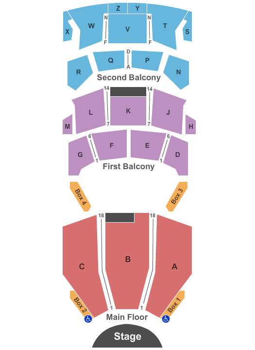 Burton Cummings Theatre Seating