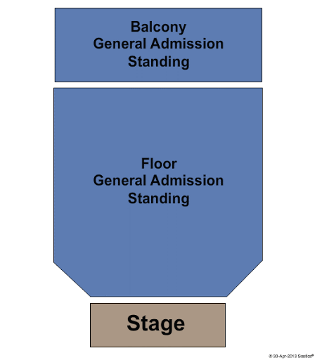 Commodore Ballroom Seating Chart