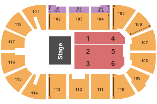 Leon's Centre Seating Chart