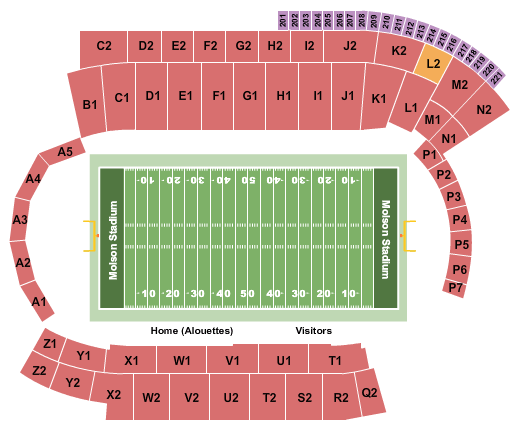 Molson Stadium Seating