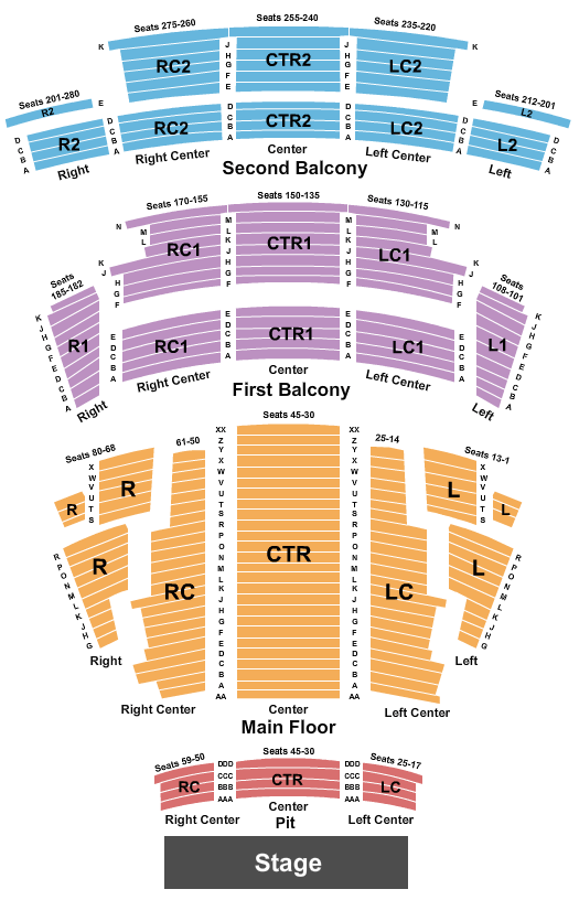 Northern Alberta Jubilee Auditorium Seating