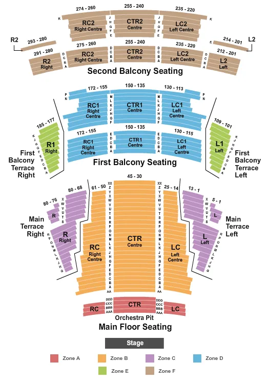 Southern Alberta Jubilee Auditorium Seating Chart