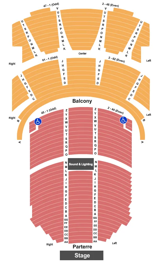 St. Denis Theatre Seating