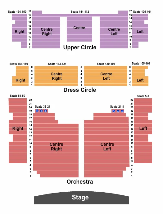 Vogue Theatre Seating