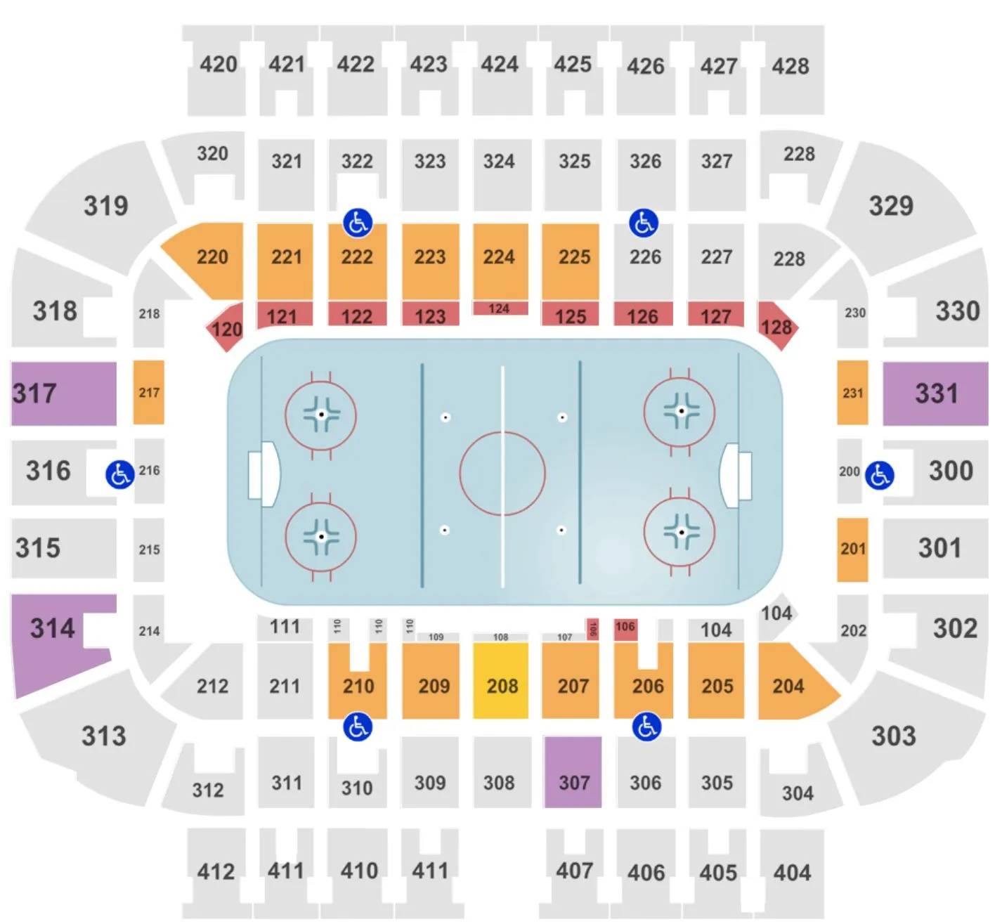Admirals Hockey Seating Chart