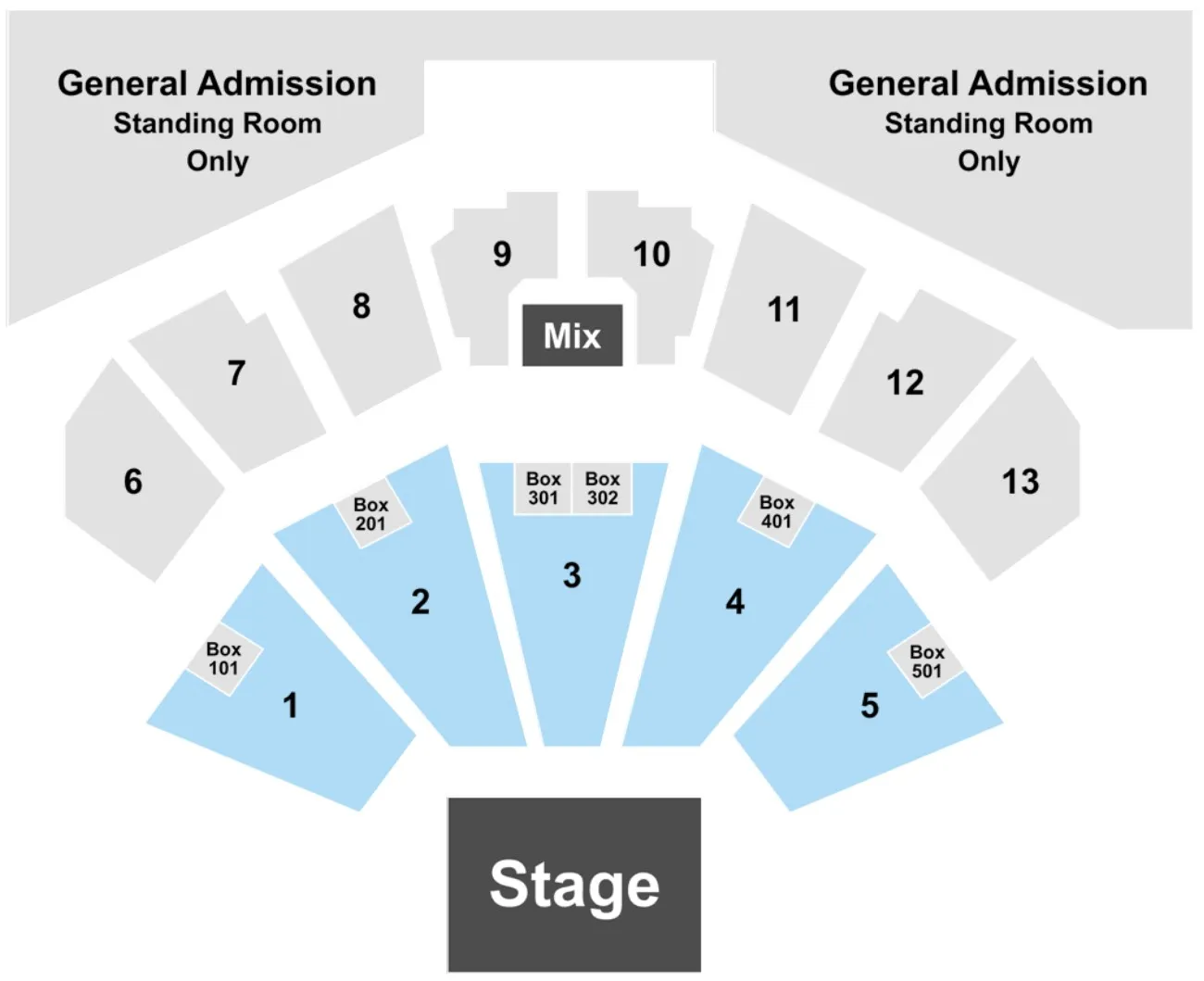 BMO Harris Pavilion Seating Chart