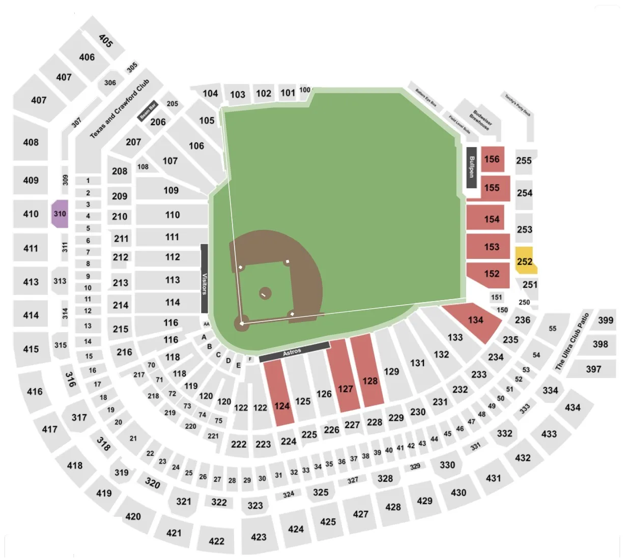 Daikin Park Seating Chart