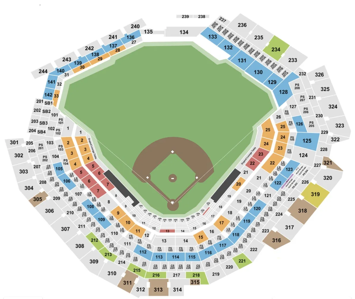 Globe Life Field Seating Chart