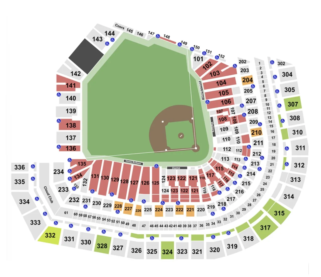 Oracle Park Seating Chart