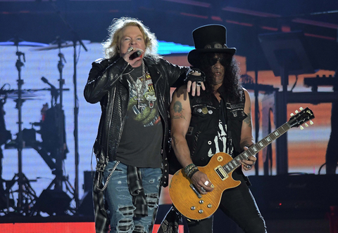 axl rose, slash are original guns n roses band members