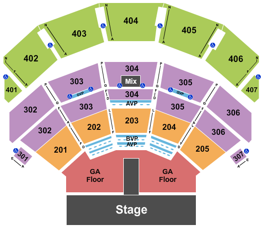 lady gaga park theater vip seating chart