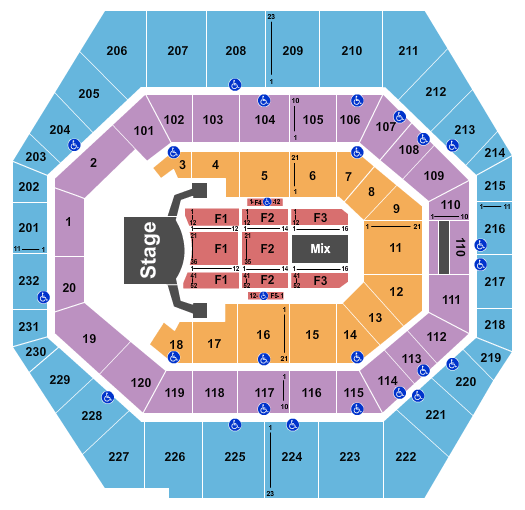 Celine Dion seating Chart forbankers life fieldhouse indianapolis tickets