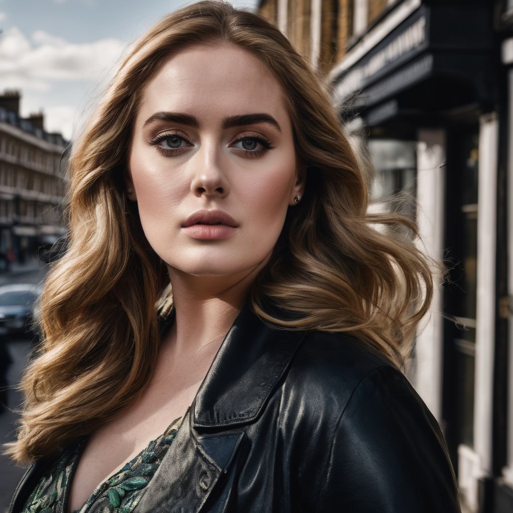A powerful portrait of Adele on a London street.