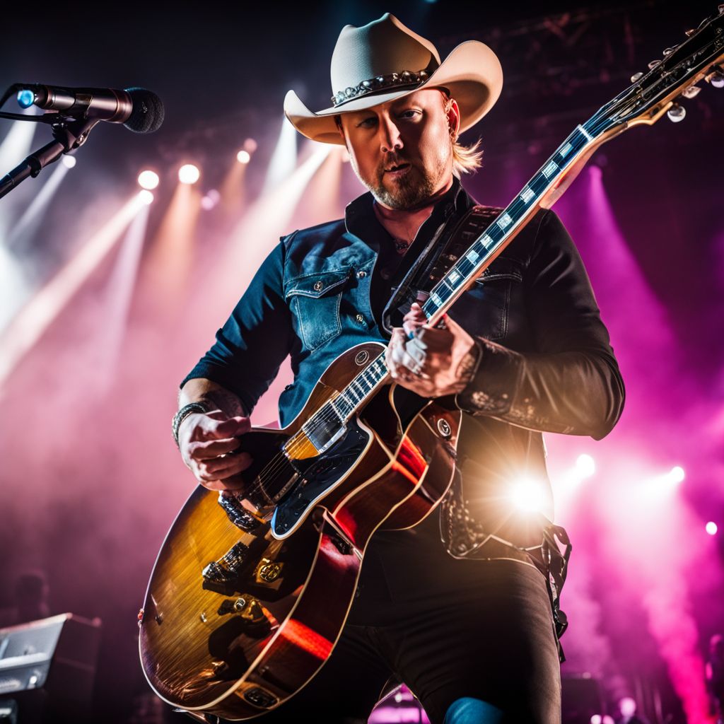Excited fans pack a sold-out stadium for Jason Aldean's concert.