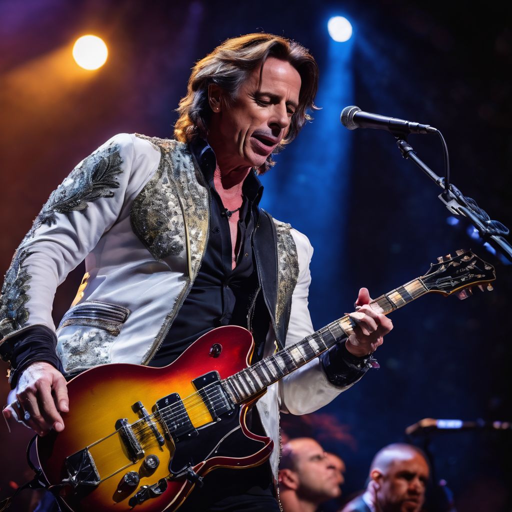 Rick Springfield electrifying the stage with a timeless rock performance.