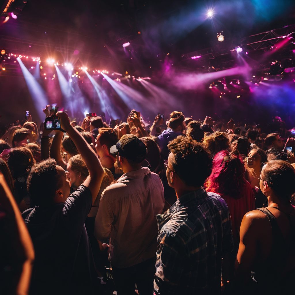 A lively crowd dancing at a Tale Of Us concert captured in high-quality photography.