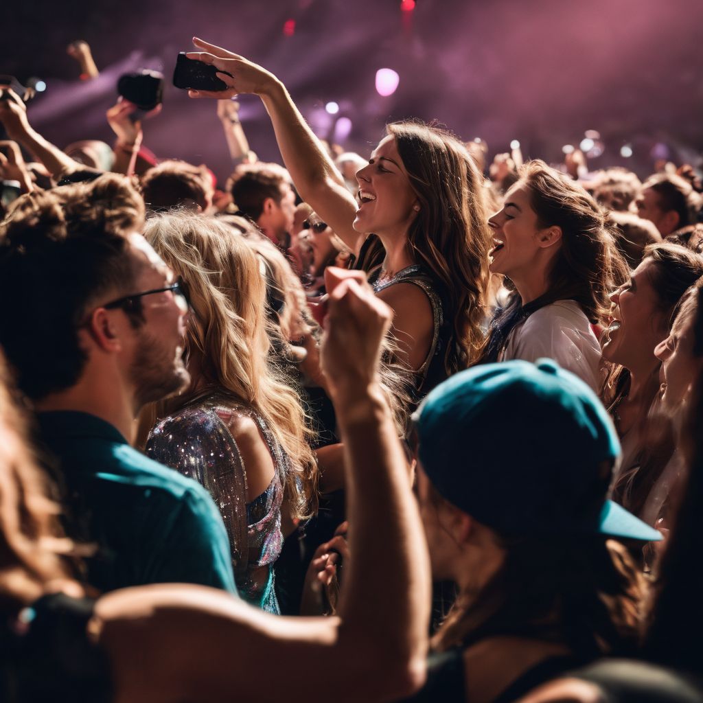 Passionate crowd singing along at Foreigner concert, filled with energy.