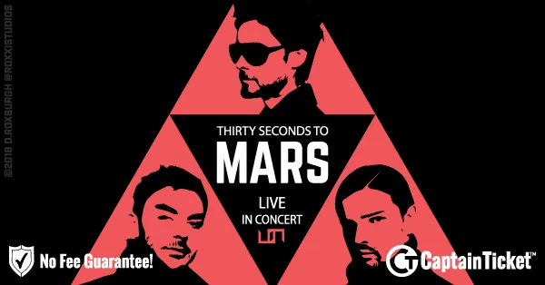 Buy 30 Seconds To Mars tickets cheaper with no fees at Captain Ticket™ - The Original No Fee Ticket Site!