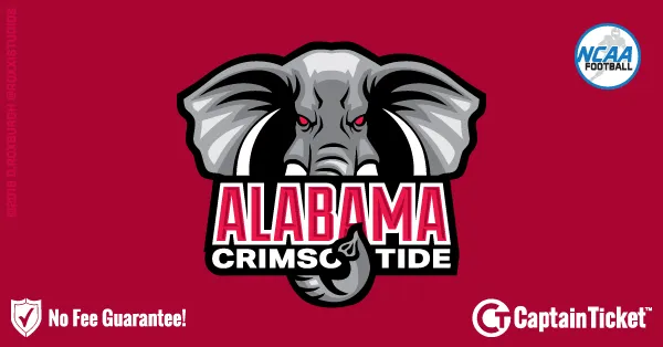 Buy Alabama Crimson Tide Football NCAA football tickets cheaper with no fees at Captain Ticket™ - The Original No Fee Ticket Site!
