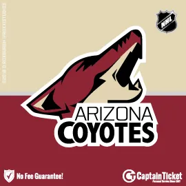 Buy Arizona Coyotes tickets for less with no service fees at Captain Ticket™ - The Original No Fee Ticket Site! #FanArtByRoxxi