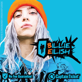 Buy Billie Eilish tickets for less with no service fees at Captain Ticket™ - The Original No Fee Ticket Site! #FanArtByRoxxi