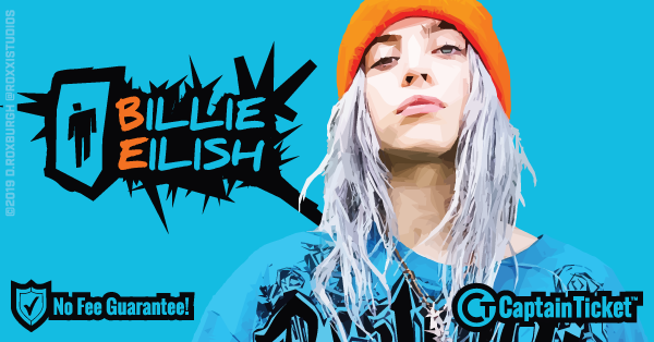 Get Billie Eilish tickets for less with everyday low prices and no service fees at Captain Ticket™ - The Original No Fee Ticket Site! #FanArtByRoxxi