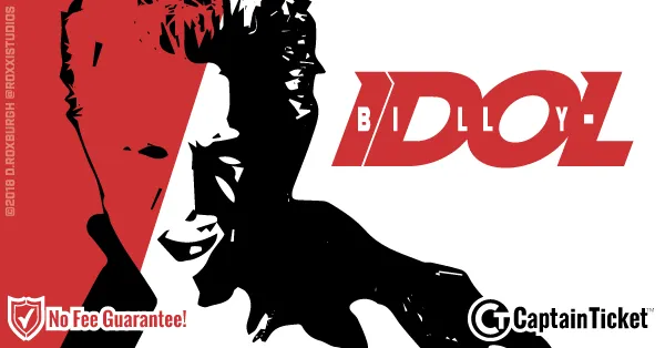 Buy Billy Idol tickets cheaper with no fees at Captain Ticket™ - The Original No Fee Ticket Site!