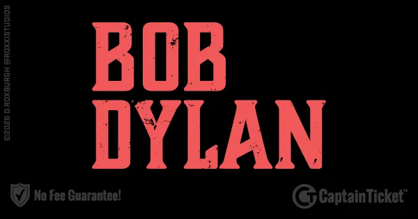 Buy Bob Dylan tickets cheaper without fees