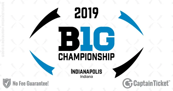 Buy Big Ten Football Championship tickets cheaper with no fees at Captain Ticket™ - The Original No Fee Ticket Site!