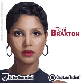 Buy Toni Braxton tickets cheaper with no fees at Captain Ticket™ - The Original No Fee Ticket Site!