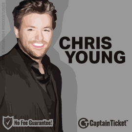 Buy Chris Young tickets for less with no service fees at Captain Ticket™ - The Original No Fee Ticket Site! #FanArtByRoxxi