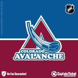 Buy Colorado Avalanche tickets for less with no service fees at Captain Ticket™ - The Original No Fee Ticket Site! #FanArtByRoxxi