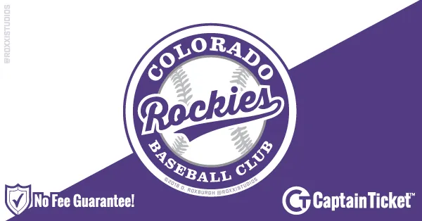 Get Colorado Rockies tickets for less with everyday low prices and no service fees at Captain Ticket™ - The Original No Fee Ticket Site! #FanArtByRoxxi