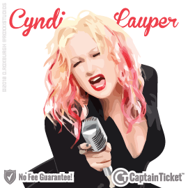 Buy Cyndi Lauper tickets cheaper with no fees at Captain Ticket™ - The Original No Fee Ticket Site!