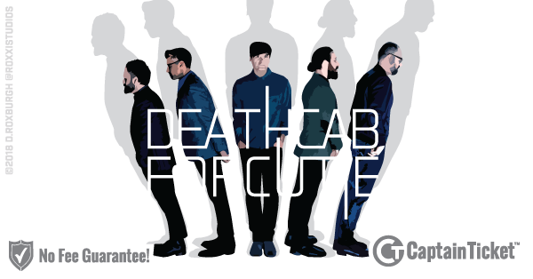 Buy Death Cab for Cutie tickets cheaper with no fees at Captain Ticket™ - The Original No Fee Ticket Site!