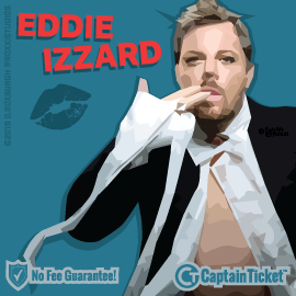 Buy Eddie Izzard tickets for less with no service fees at Captain Ticket™ - The Original No Fee Ticket Site! #FanArtByRoxxi