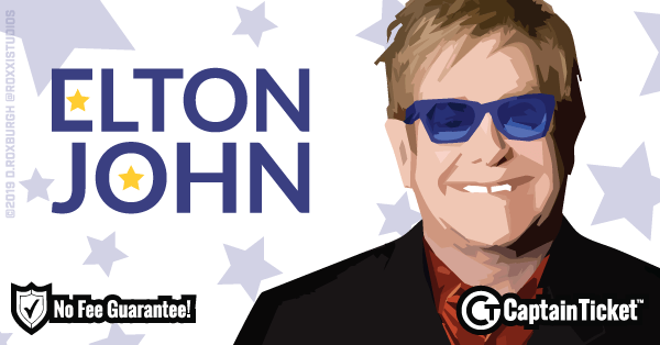 Get Elton John tickets for less with everyday low prices and no service fees at Captain Ticket™ - The Original No Fee Ticket Site! #FanArtByRoxxi