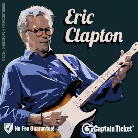 Buy Eric Clapton tickets for less with no service fees at Captain Ticket™ - The Original No Fee Ticket Site! #FanArtByRoxxi