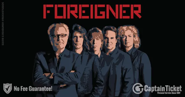 Buy Foreigner tickets cheaper with no fees at Captain Ticket™ - The Original No Fee Ticket Site!
