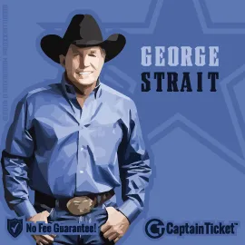 Buy George Strait tickets for less with no service fees at Captain Ticket™ - The Original No Fee Ticket Site! #FanArtByRoxxi