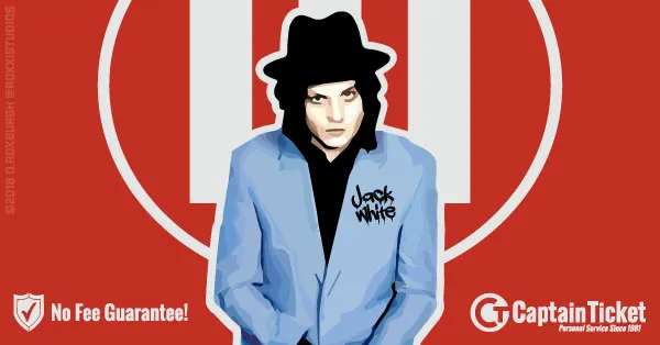 Jack White Tickets — Buy with No Fees at Captain Ticket, the Original No Fee Ticket Site