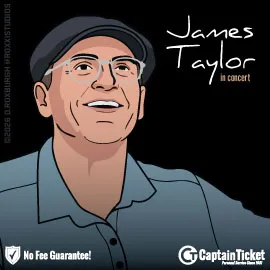Buy James Taylor tickets for less with no service fees at Captain Ticket&trade; - The Original No Fee Ticket Site! #FanArtByRoxxi