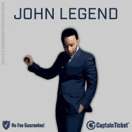 Buy John Legend tickets cheaper with no fees at Captain Ticket™ - The Original No Fee Ticket Site!