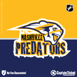 Buy Nashville Predators tickets for less with no service fees at Captain Ticket™ - The Original No Fee Ticket Site! #FanArtByRoxxi
